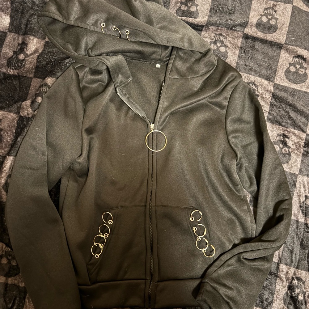 Stylish Black Hoodie Jacket